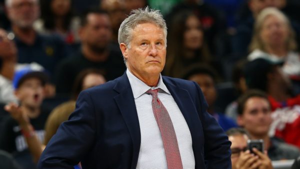 Brett Brown with the 76ers