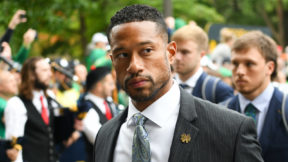 Notre Dame head coach Marcus Freeman looking ahead