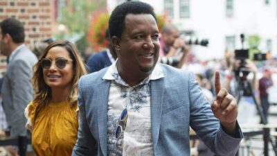 Pedro Martinez smiles