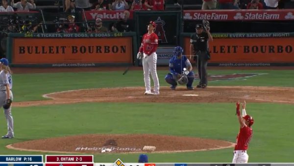 Shohei Ohtani admires a home run