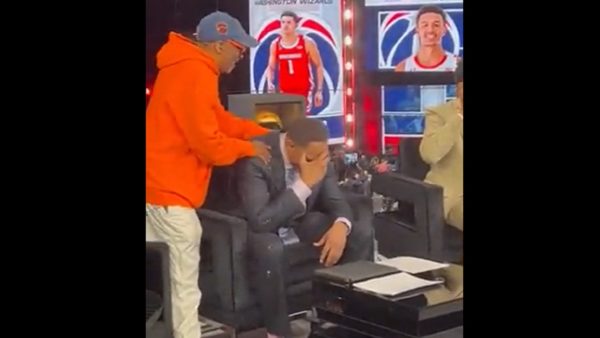 Stephen A Smith with his head in his hand