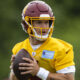Taylor Heinicke on the practice field