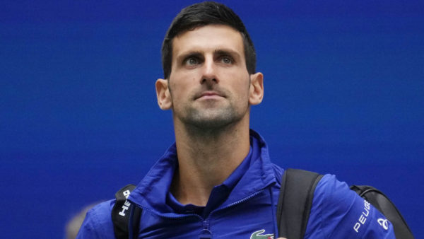 Novak Djokovic before a tournament