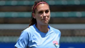 Alex Morgan in uniform