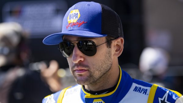 Chase Elliott with a hat on