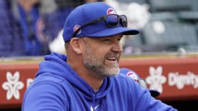 David Ross in the dugout