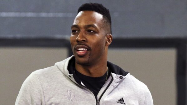 Dwight Howard watches