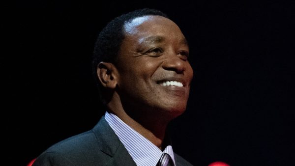 Isiah Thomas smiling