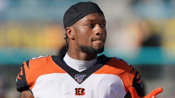 Joe Mixon in his Bengals uniform