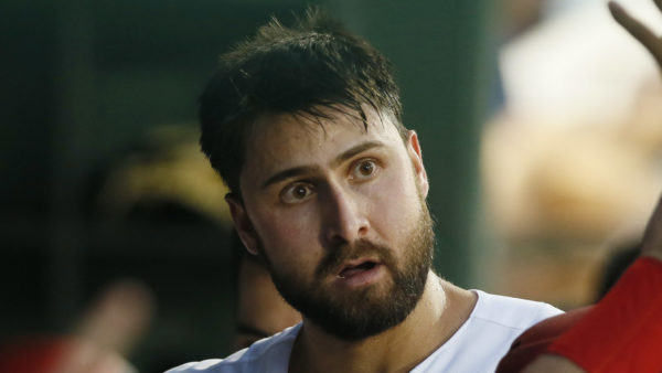 Joey Gallo in the dugout.