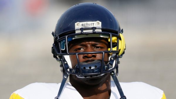 Noel Devine in a helmet