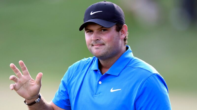 Patrick Reed on the course