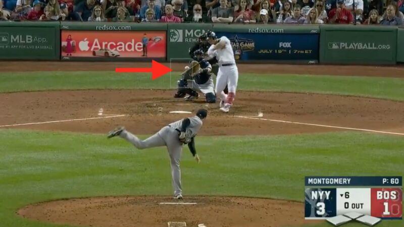 Rob Refsnyder homers over the Green Monster