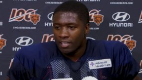 Roquan Smith at a press conference