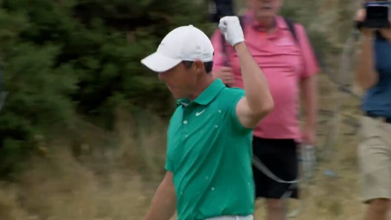 Rory McIlroy bunker shot