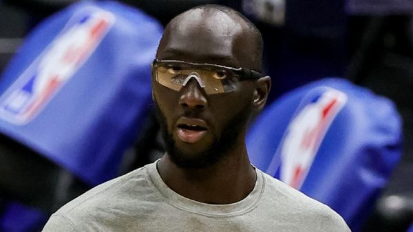 Tacko Fall in goggles