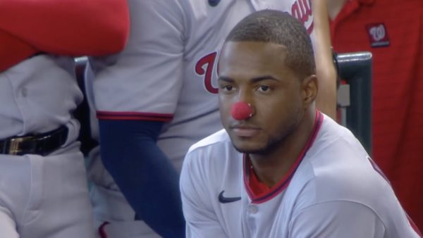 Victor Robles clown nose