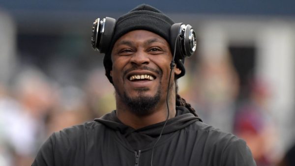 Marshawn Lynch before a game
