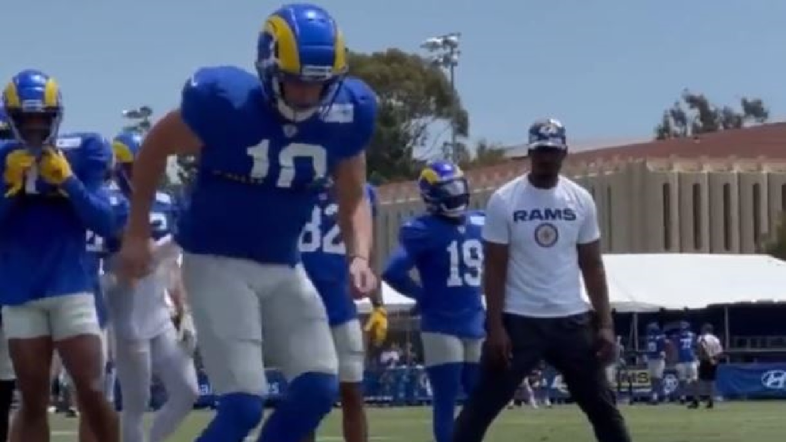 Watch: Cooper Kupp's feet are insanely fast in this camp drill