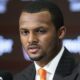 Deshaun Watson at a press conference