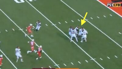 Central Michigan runs a fake play on a kickoff