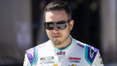 Alex Bowman in sunglasses