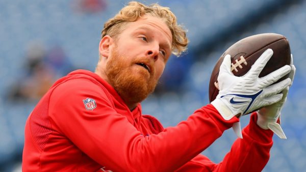 Cole Beasley catches a ball