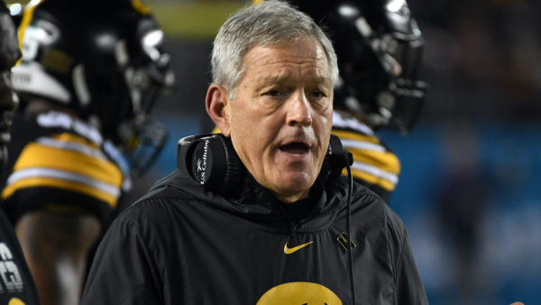 Kirk Ferentz on the sideline