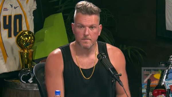 Pat McAfee in a tank