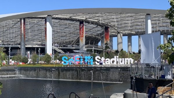 A look at SoFi Stadium from the outside