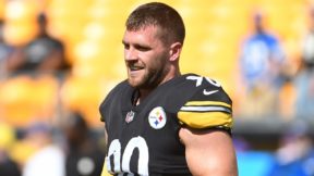 TJ Watt in pads