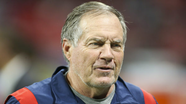 Bill Belichick during a Patriots game