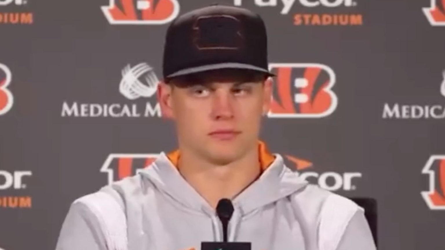 Joe Burrow has funny reaction to cough in viral video