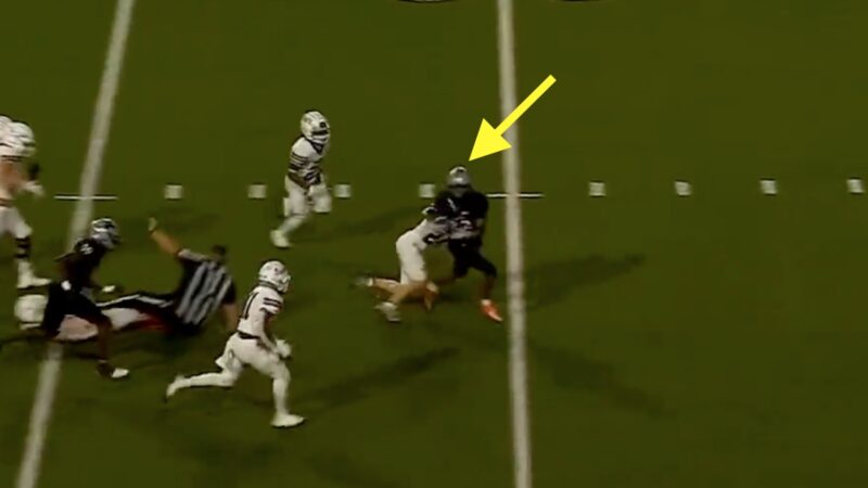 Peyton Bowen breaks tackles