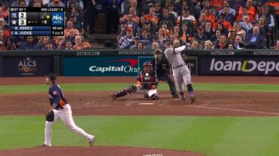 Aaron Judge swings