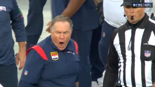 Bill Belichick Flips Out On Referees Over Stopped Clock