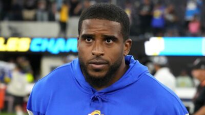 Bobby Wagner in a Rams shirt