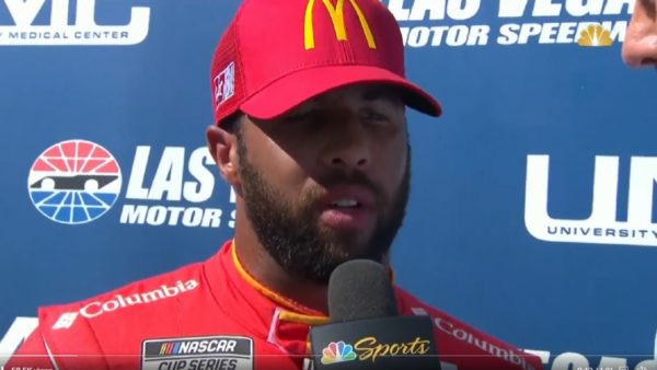 Bubba Wallace talks in an interview