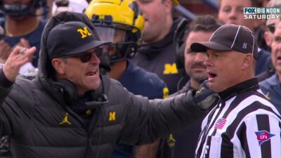 Jim Harbaugh angry