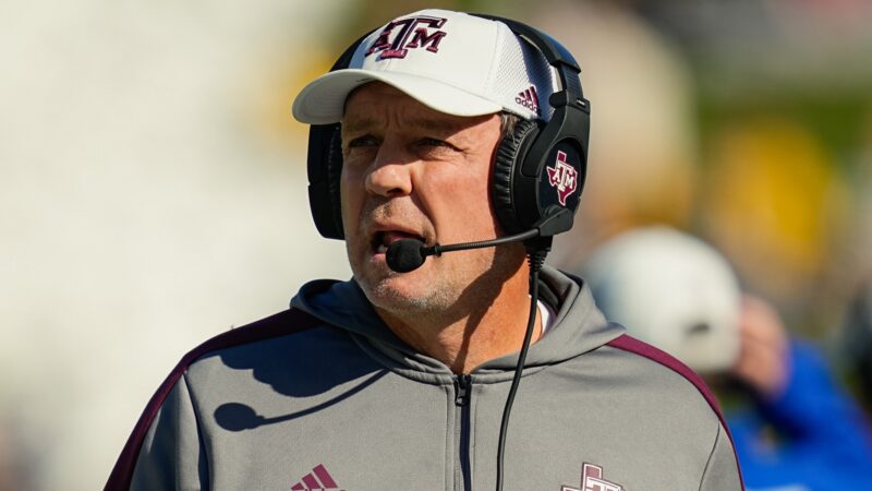 Jimbo Fisher with a headset on