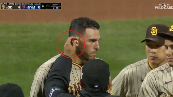 Umpire grabs Joe Musgrove ear