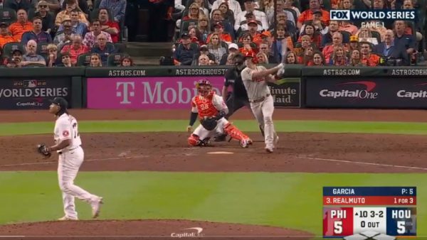 JT Realmuto hits a home run