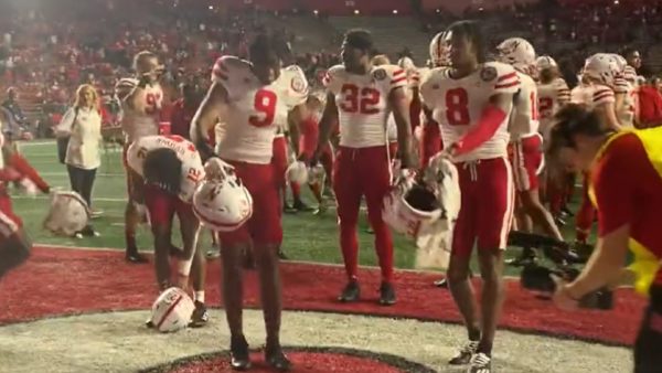 Nebraska players dance