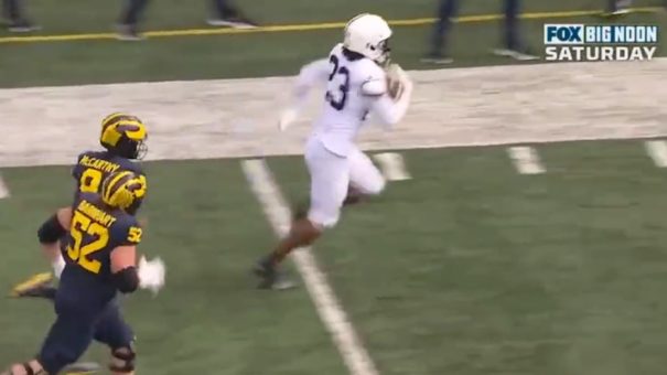 Video: Penn State scores on ridiculous pick-six against Michigan