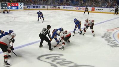 Sabres and Senators in a faceoff
