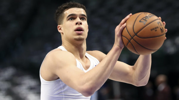 Michael Porter Jr takes a shot in warmups