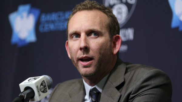 Sean Marks at a press conference