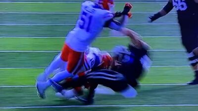 Ventrell Miller levels an opponent