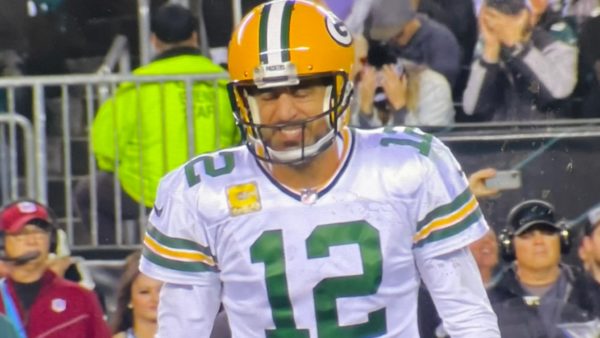 Aaron Rodgers in pain