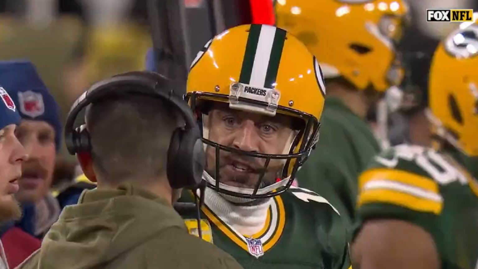 Aaron Rodgers Yells At Matt Lafleur After Bad Playcall